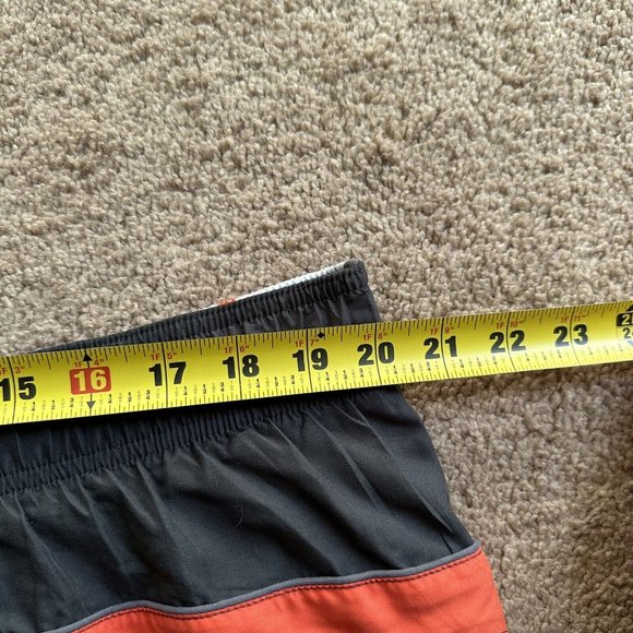 Nike Swim Trunks Men's XL Gray/Orange Floral Mesh Lined Board Shorts Drawstring - Picture 6 of 12